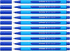 Best Value Schneider 152203 Ballpoint Pen Slider Edge with Cap XB Blue Barrel Colour: Cyan-Blue Pack of 10