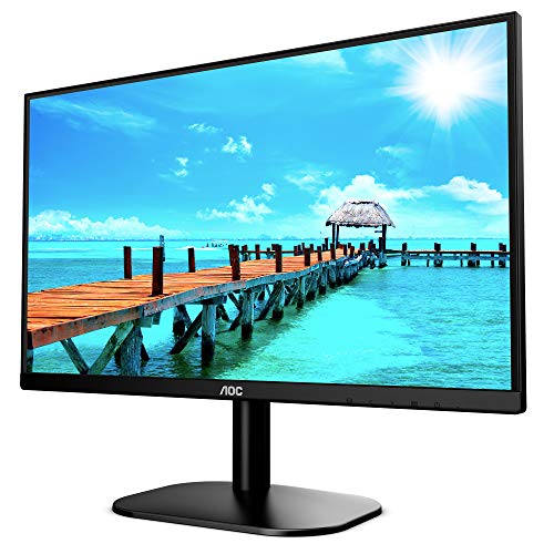 AOC 22B2DA - LED monitor - 22" (21.5" viewable) - 1920 x 1080 Full HD (1080p) @ 75 Hz - VA - 200 cd/m - 3000:1 - 4 ms - HDMI, DVI, VGA - speakers - black