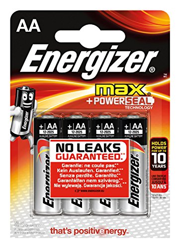 Best Value Energizer AA LR6 Max Alkaline Battery pack of 4