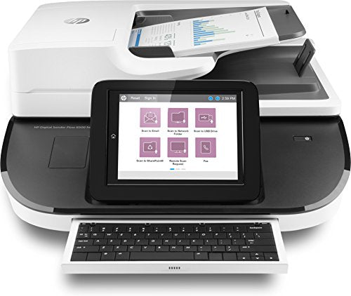 HP Digital Sender Flow 8500fn2 - Document scanner - flatbed: CCD / ADF: CIS - Duplex - 216 x 864 mm - 600 dpi x 600 dpi - up to 92 ppm (mono) / up to 92 ppm (colour) - ADF (150 sheets) - up to 10000 scans per day - USB 2.0, Gigabit LAN, USB 2.0 (Host)