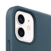 Apple with MagSafe - Back cover for mobile phone - leather - baltic blue - for iPhone 12 mini