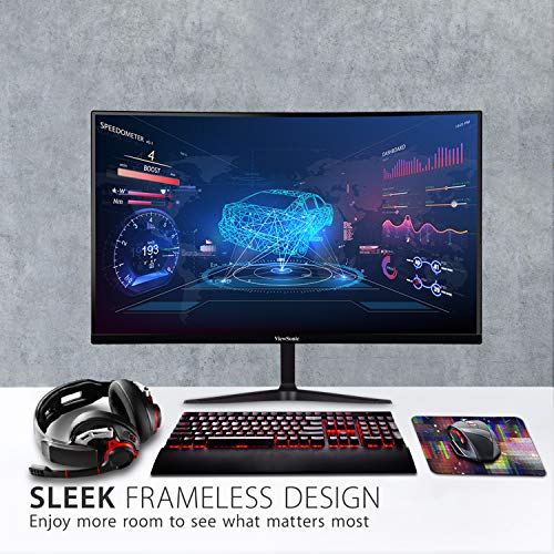 Viewsonic VX2718-PC-MHD - Gaming - LED monitor - curved - 27" - 1920 x 1080 Full HD (1080p) @ 165 Hz - VA - 250 cd/m? - 4000:1 - 1 ms - HDMI, DisplayPort - speakers