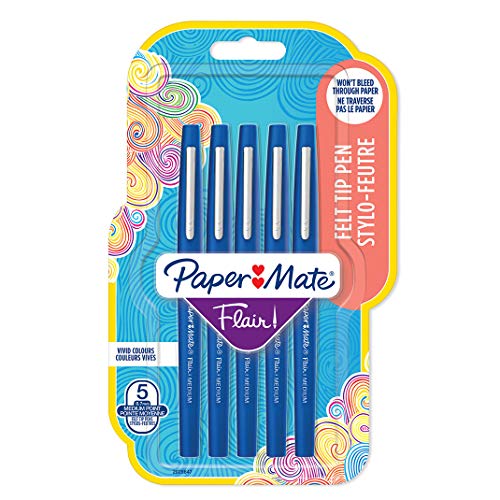 Paper Mate Flair Fibre Tip Pen 0.8mm Blue