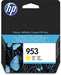 HP 953 - 10 ml - yellow - original - ink cartridge - for Officejet Pro 77XX, 82XX, 87XX