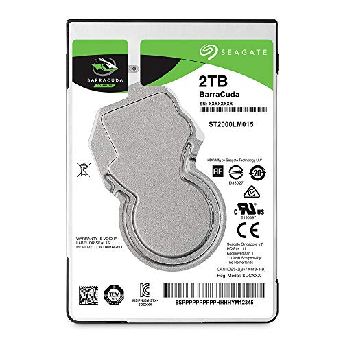 Seagate Barracuda 2TB SATA 6Gbs 2.5 Inch 5400 RPM 128MB Cache Internal Hard Disk Drive