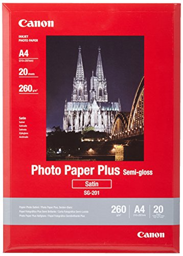 Canon Photo Paper Plus SG-201 - Semi-gloss photo paper - A4 (210 x 297 mm) - 260 g/m2 - 20 sheet(s)