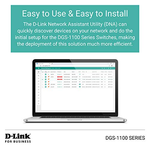 D-Link DGS 1100-16V2 - Switch - smart - 16 x 10/100/1000 - desktop, rack-mountable