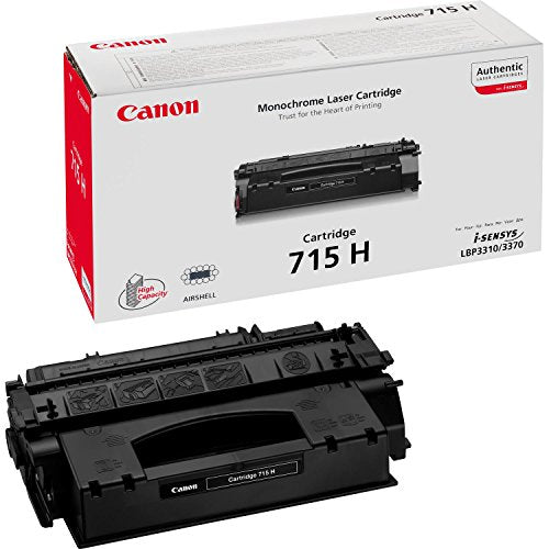 Canon 715H - 1976B002 - 1 x Black - Toner Cartridge - For iSENSYS LBP3310,LBP3370