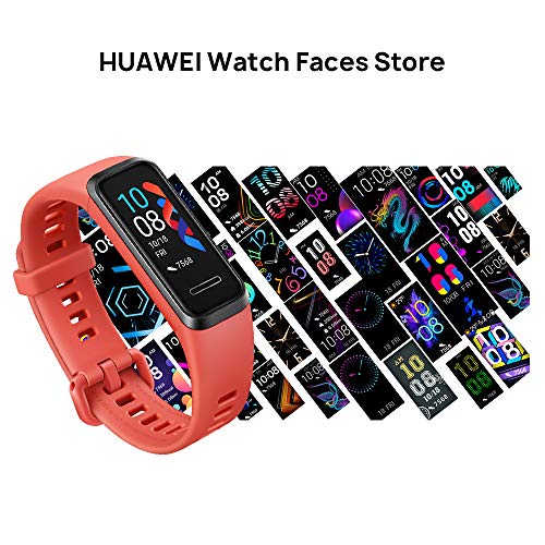 HUAWEI Band 4 Smart Band, Fitness Activities Tracker with 0.96" Color Screen, 24/7 Continuous Heart Rate Monitor, Sleep Tracking, 5ATM Waterproof, up to 6 Days of Usage Time, Amber sunrise