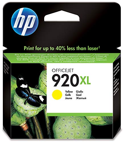 HP 920XL - CD974AE - 1 x Yellow - Ink cartridge - High Yield - For Officejet 6000, 6500, 6500 E709a, 6500A, 6500A E710a, 7000, 7500A