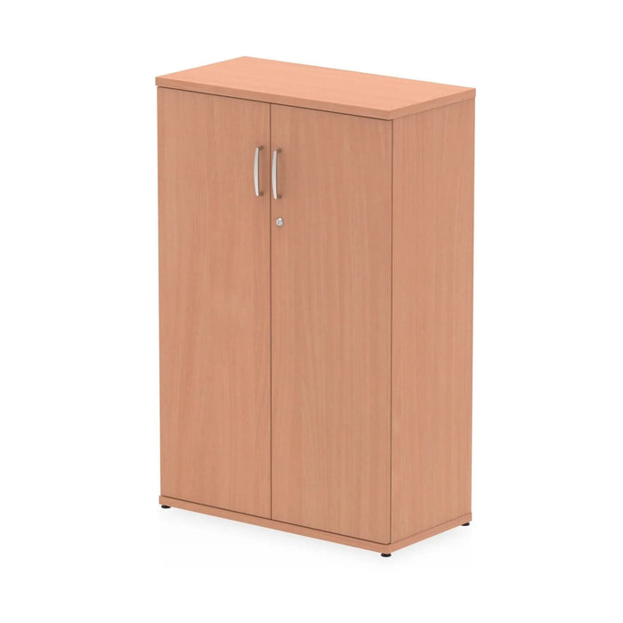 Impulse Wooden Cupboard with Adjustable Shelves W800 x D400 x H2000mm Beech Finish - S00004