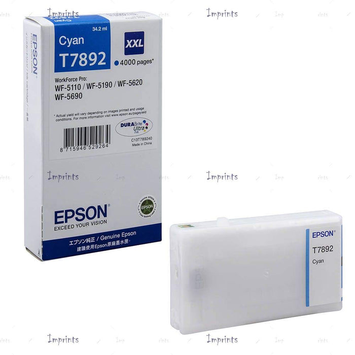 Best Value Epson XXL WF-5XXX Series Ink Cartridge, Cyan, Genuine, Amazon Dash Replenishment Ready