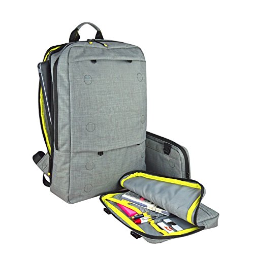 techair EVO Magnetic Laptop Backpack - Notebook carrying backpack - 15.6" - grey texturised