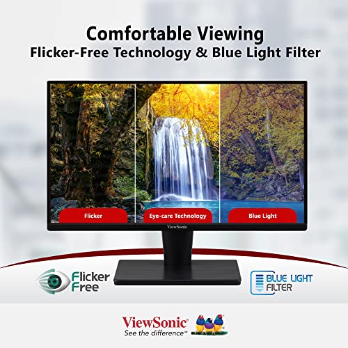 ViewSonic VA2215-H - LED monitor - 22" (21.5" viewable) - 1920 x 1080 Full HD (1080p) @ 75 Hz - VA - 250 cd/m² - 3000:1 - 5 ms - HDMI, VGA