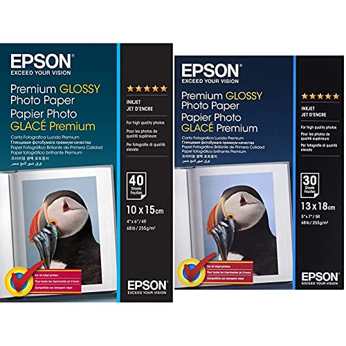 Epson Premium Glossy Photo Paper - Glossy photo paper - 130 x 180 mm - 255 g/m2 - 30 sheet(s)