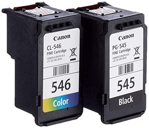 Canon PG-545 CL546 - 8287B005 - 1 x Black,1 x Cyan,1 x Magenta,1 x Yellow - Multipack - Ink Cartridge - For PIXMA iP2850,MG2450,MG2550,MG2555,MG2950,MG2950S,MX495