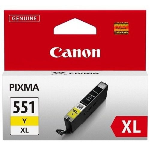 Canon CLI-551 YXL - 6446B004 - 1 x Yellow - High Yield - Blister with security - Ink tank - For PIXMA iP8750,iX6850,MG5550,MG5650,MG5655,MG6450,MG6650,MG7150,MG7550,MX725,MX925