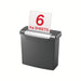 Best Value Rexel Momentum S206 Strip Cut Paper Shredder, Shreds 6 Sheets, 9 Litre Bin, Black, 2104568