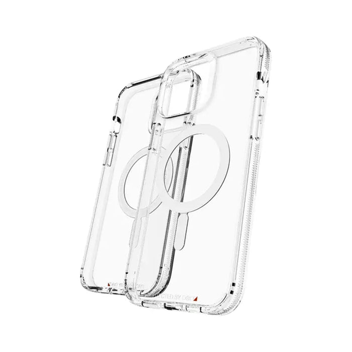 ZAGG Gear4 Crystal Palace Snap - Back cover for mobile phone - MagSafe compatibility - D3O Crystalex - clear - for Apple iPhone 13 Pro Max