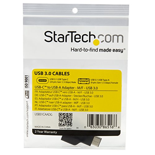 StarTech USB 3.0 USB C to A Adapter M to F