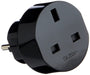 Travel Adapter GB-to-Europe Earthed