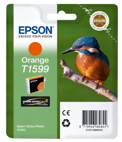 Epson T1599 - 17 ml - orange - original - blister - ink cartridge - for Stylus Photo R2000