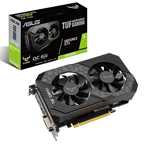 ASUS TUF-GTX1660S-O6G-GAMING - OC Edition - graphics card - GF GTX 1660 SUPER - 6 GB GDDR6 - PCIe 3.0 x16 - DVI, HDMI, DisplayPort