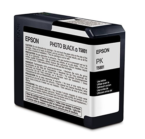 Best Value Epson Photo Ink Cartridge 80 ml, Black, Genuine