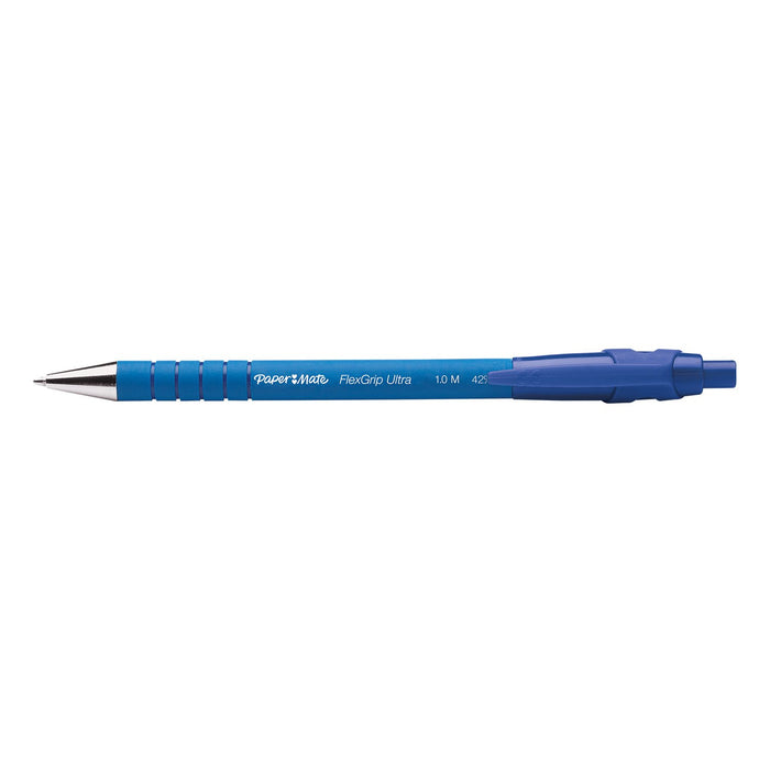 Best Value PaperMate Medium Point (1.0 mm) Flexgrip Ultra Retractable Ballpoint Pen, Blue, Box of 30+6