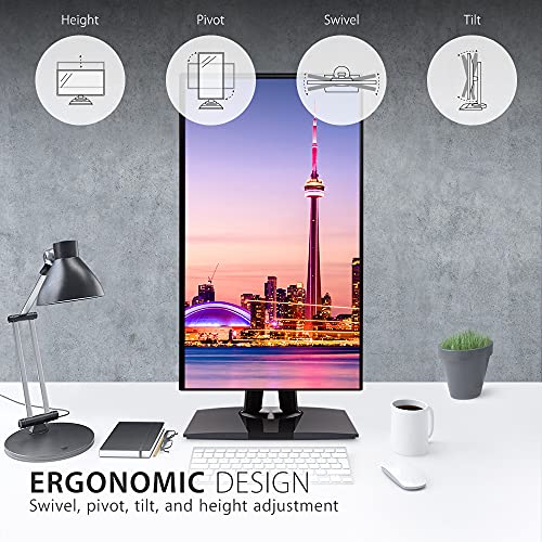 Viewsonic VP2768a - LED monitor - 27" - 2560 x 1440 2K QHD @ 60 Hz - IPS - 350 cd/m? - 1000:1 - 5 ms - 2xHDMI, DisplayPort, USB-C