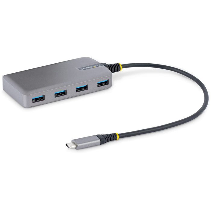 StarTech.com 4-Port USB-C Hub - 5Gbps Bus Powered USB C to 4x USB-A Hub with Optional Auxiliary Power Input