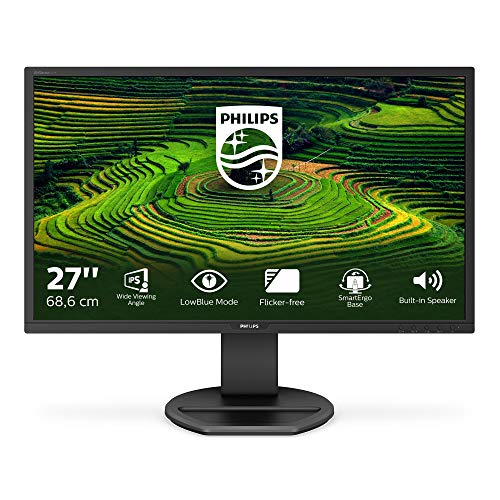 Philips B Line 271B8QJEB - LED monitor - 27" - 1920 x 1080 Full HD (1080p) @ 60 Hz - IPS - 250 cd/m - 1000:1 - 5 ms - HDMI, DVI-D, VGA, DisplayPort - speakers - black