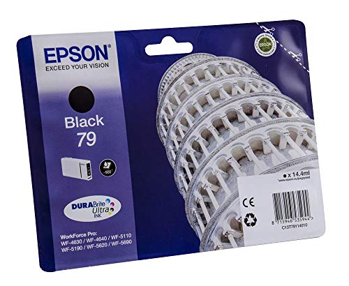 Epson 79 - 14.4 ml - black - original - ink cartridge - for WorkForce Pro WF-4630DWF, WF-4640DTWF, WF-5110DW, WF-5190DW, WF-5620DWF, WF-5690DWF