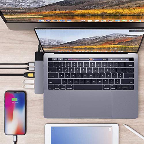 Hyper NET 6-in-2 MacBook Pro Hub Grey