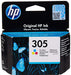 HP 305 - 2 ml - colour (cyan, magenta, yellow) - original - ink cartridge - for Deskjet 1255, 23XX, 27XX, 41XX, DeskJet Plus 41XX, Envy 60XX, 6420, ENVY Pro 64XX