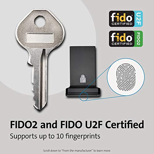 Kensington VeriMark Guard USB-A Fingerprint Key - FIDO2, WebAuthn/CTAP2, & FIDO U2F - Cross Platform - Fingerprint reader - USB