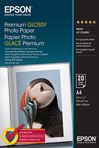 Epson Paper A4 20 sheet premium photo glossy