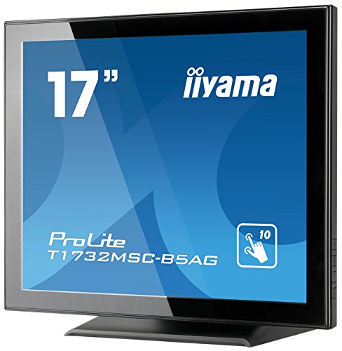 iiyama ProLite T1732MSC-B5AG - LED monitor - 17" - touchscreen - 1280 x 1024 - TN - 250 cd/m - 1000:1 - 5 ms - HDMI, VGA, DisplayPort - speakers - black