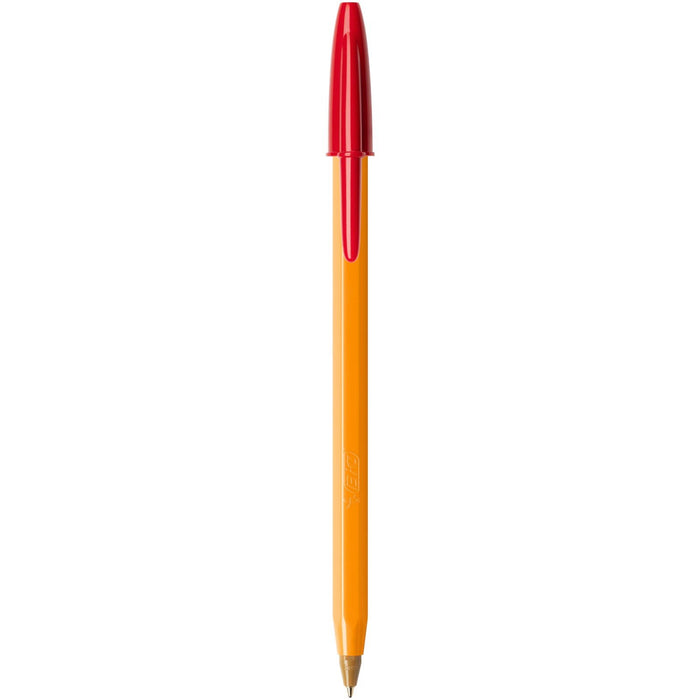 Best Value BIC Orange Original Fine Ballpoint Pens Fine Point (0.8 mm) - Red, Box of 20