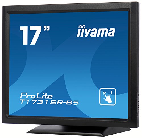 iiyama ProLite T1731SR-B5 - LED monitor - 17" - touchscreen - 1280 x 1024 - TN - 250 cd/m - 1000:1 - 5 ms - HDMI, VGA, DisplayPort - speakers - matte black