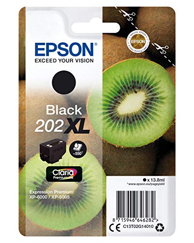 Epson 202XL - 13.8 ml - black - original - blister - ink cartridge - for Expression Premium XP-6000, XP-6005, XP-6100, XP-6105