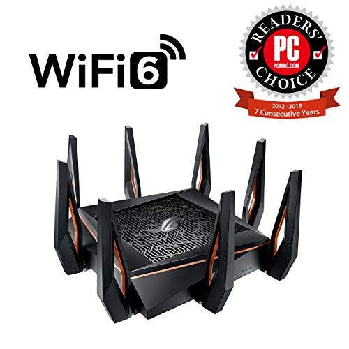 ASUS ROG Rapture GT-AX11000 - Wireless router - 4-port switch - GigE, 2.5 GigE - WAN ports: 2 - 802.11a/b/g/n/ac/ax - Tri-Band