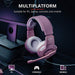 Trust GXT 310P Radius Wired 3.5mm Headset Pink White Soft and Comfortable Over Ear Pads Adjustable Microphone and Headband 1m Fixed Cable