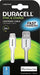 Duracell - Lightning cable - Lightning (M) to USB (M) - 2 m - white - for Apple iPad/iPhone/iPod (Lightning)