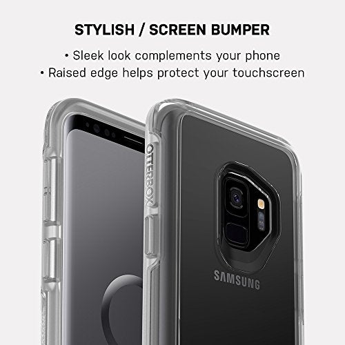 OtterBox Symmetry Series Clear - Back cover for mobile phone - polycarbonate, synthetic rubber - stardust - for Samsung Galaxy S9+