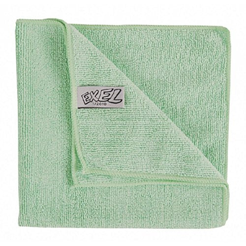 Best Value Robert Scott CICS009G Microfibre Cloth, Contract, 40 cm x 40 cm, Green (Pack of 10)