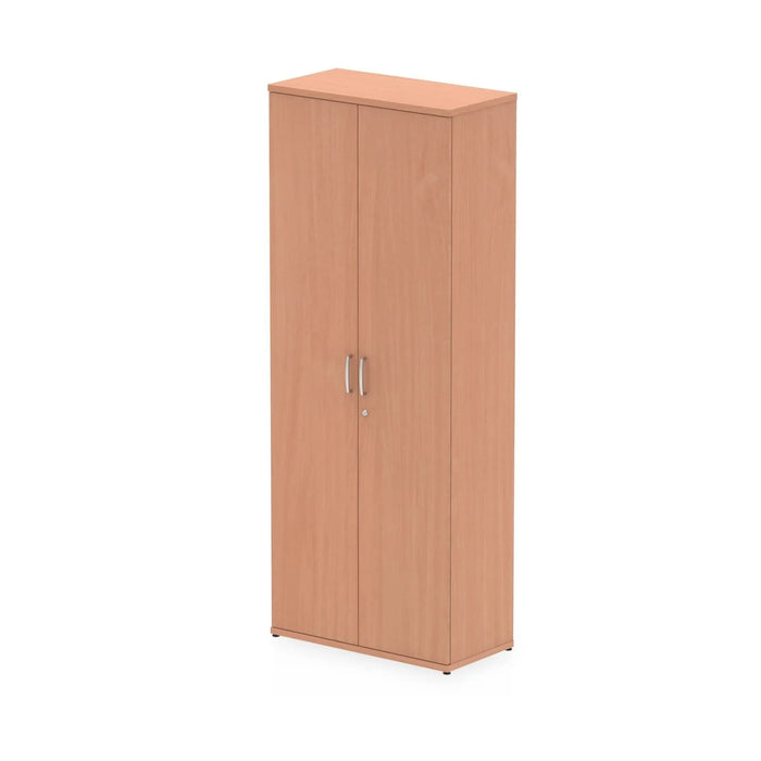 Impulse Wooden Cupboard with Adjustable Shelves W800 x D400 x H2000mm Beech Finish - S00004