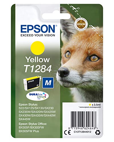 Epson T1284 - 3.5 ml - M size - yellow - original - blister - ink cartridge - for Stylus S22, SX130, SX230, SX235, SX430, SX435, SX438, SX440, SX445, Stylus Office BX305