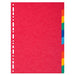 Best Value Exacompta Forever Recycled Dividers, A4 Extra Wide, 220 gsm, 10 Parts - Multi-colour