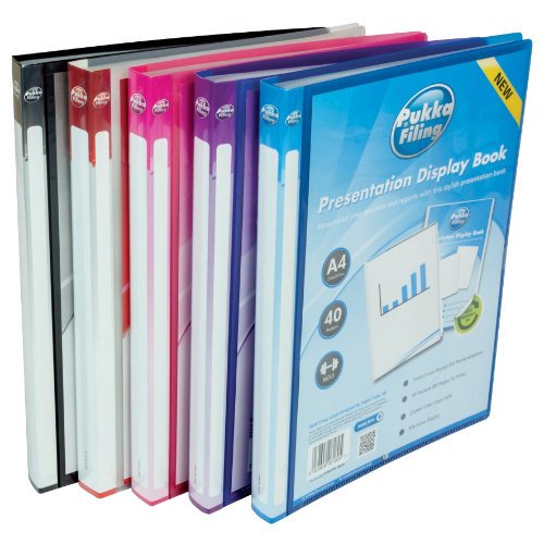 Pukka Filing Presentation Display Book 40 Pocket A4 Blue